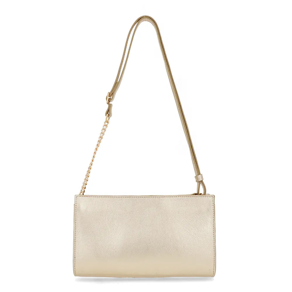 Bolsa Tiracolo Couro Ouro Light